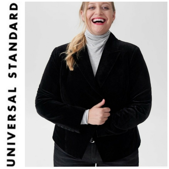 Universal Standard Jackets & Blazers - Bianca Velvet Blazer - Black size 24